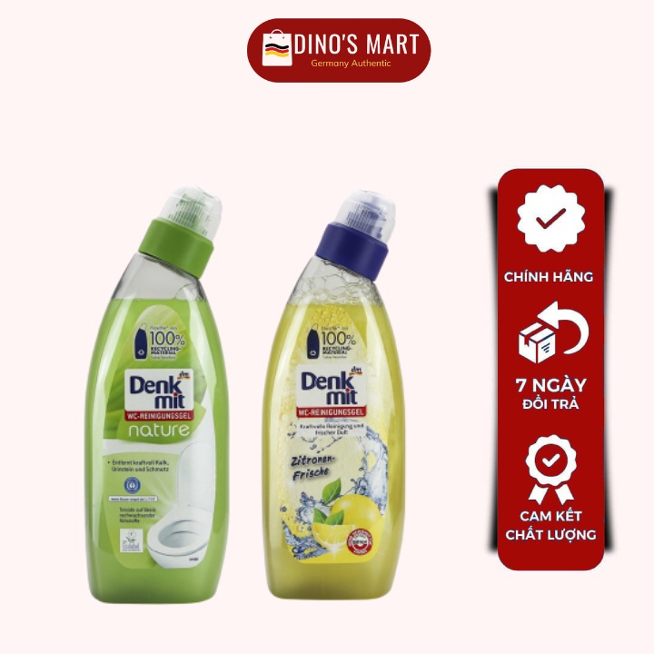 Dung dịch tẩy rửa bồn cầu, nhà vệ sinh denkmit của đức 750ml