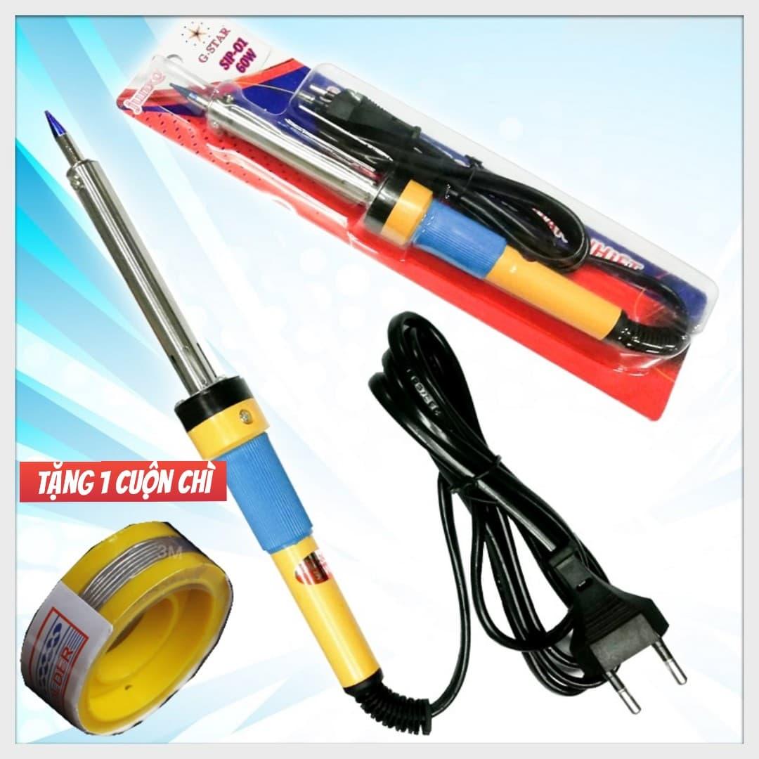 MỎ HÀN CHÌ 40W BỌC CAO SU CAO CẤP GSTAR TẶNG 1 CUỘN CHÌ