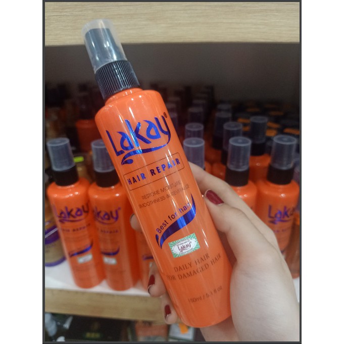 Xịt đạm đặc phục hồi tóc hư tổn lakay 150ml