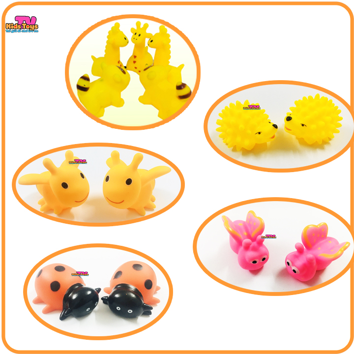 [HCM]Đồ chơi nhà tắm  5 món hươi cao cổ  gấu và nhiều thú chút chít cho bé ( lựa chọn ngẫu nhiên)
