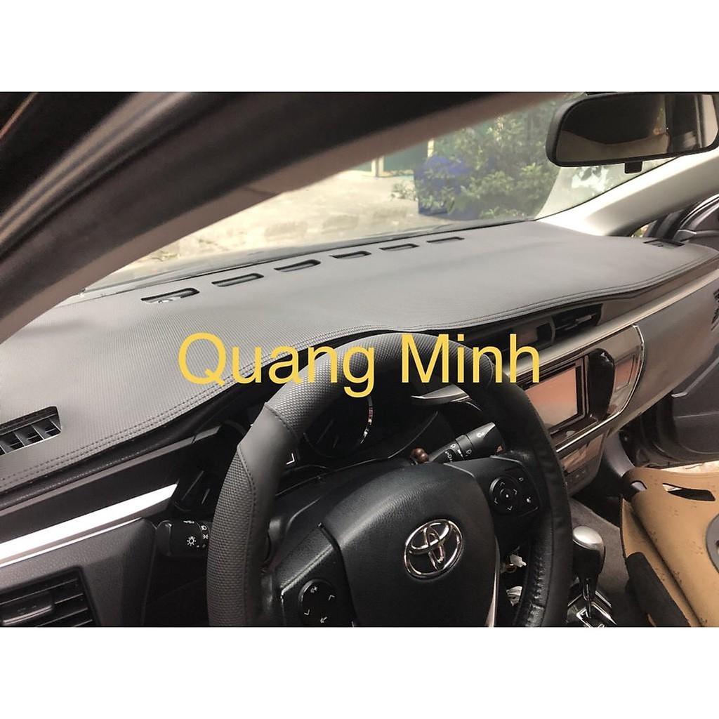Thảm taplo da vân carbon dành cho altis 2014 - 2020
