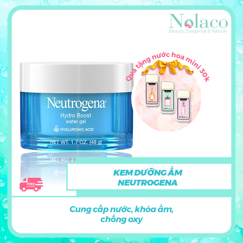 Kem dưỡng ẩm Neutrogena + Tặng kèm nước hoa khô mini 30k + Cung cấp nước, khóa ẩm, chống oxy + NOLACO