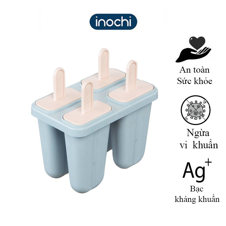 Khuôn làm kem 4 que kari inochi - khuôn nhựa làm kem handmade