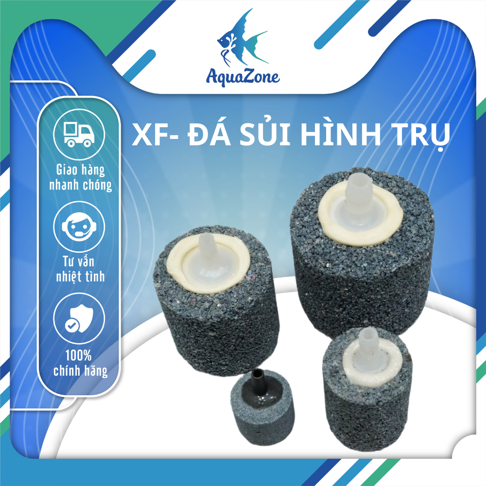 Cục sủi oxy xf hình trụ nhiều kích thước cho bể cá 23 35 45 60mm