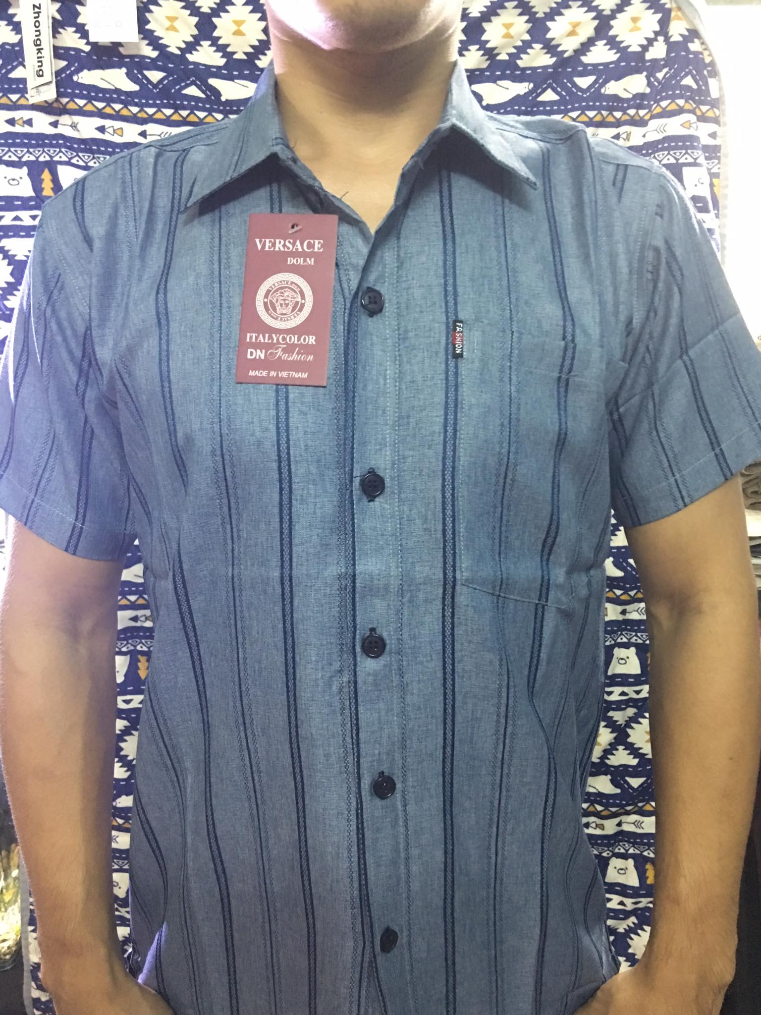 Áo Sơ Mi Nam Sọc Dọc CHẤT VẢI DÀY ĐẸP CAO CẤP Store999(Ảnh Thât )