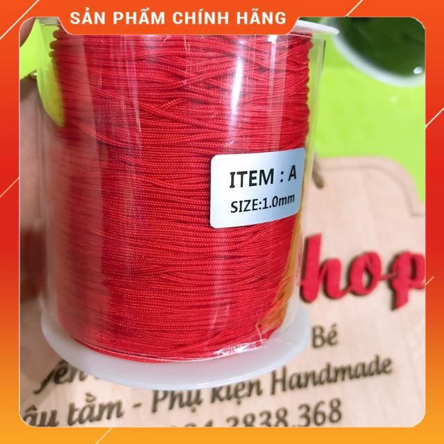 Cuộn dây dù đỏ tươi loại 1 - size 1.0mm