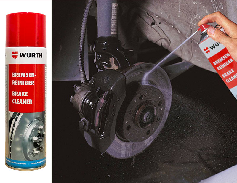 Vệ sinh thắng xe ô tô Wurth Brake cleaner 500ml