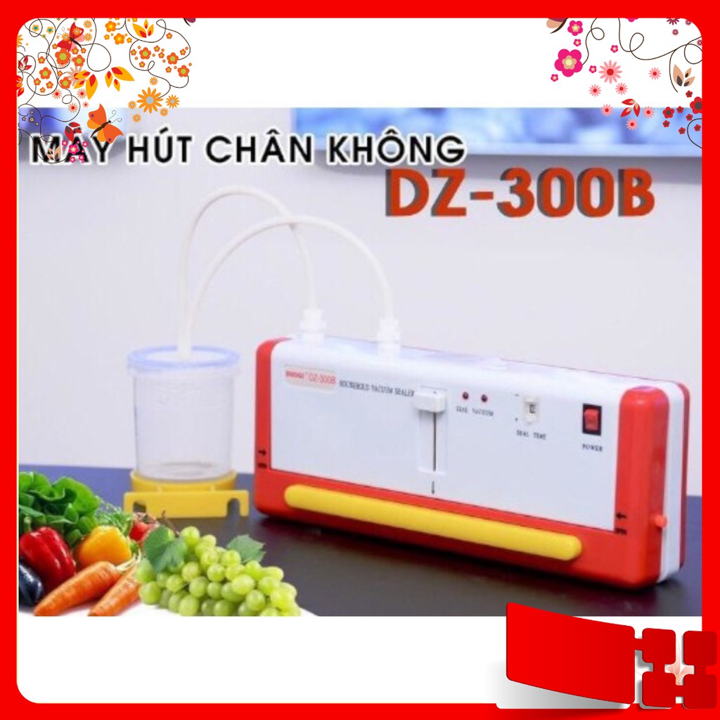 Máy hút chân không douqi dz300b hút đồ khô + nước + tặng túi