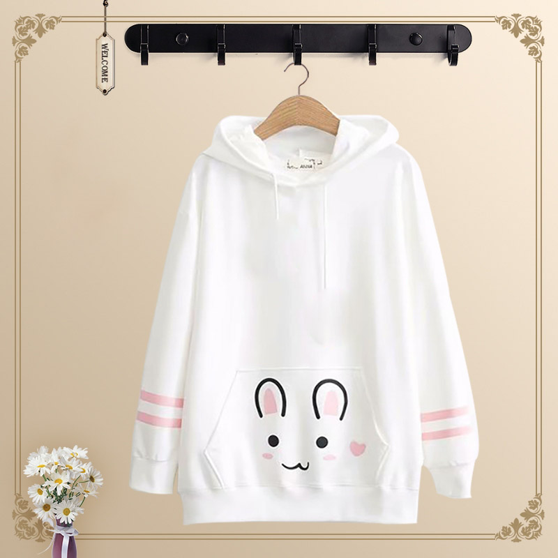[HCM]ÁO KHOÁC HOODIE UNISEX NAM NỮ IN TAI THỎ IN CHUỘT SIÊU ĐẸP BL