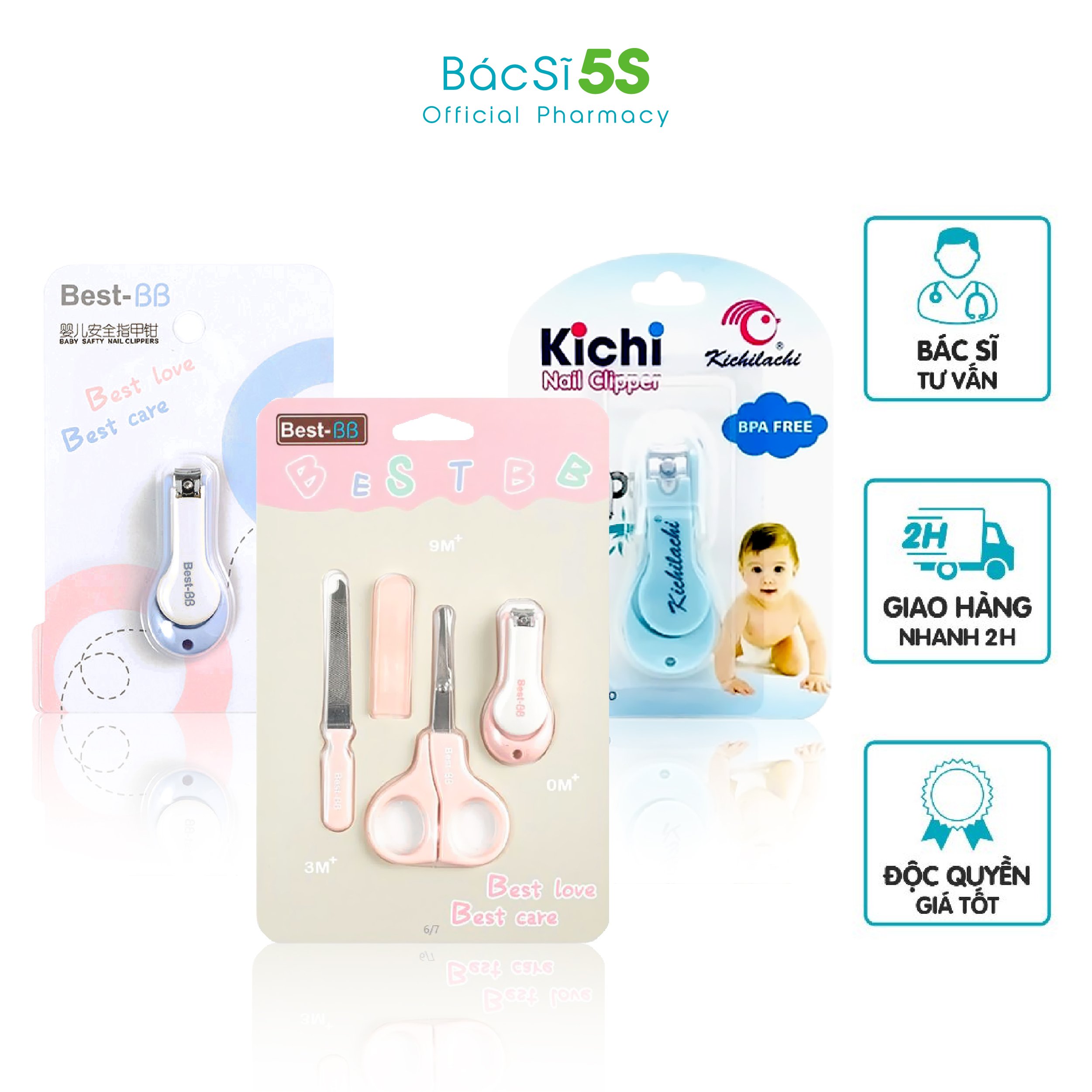Bấm móng tay Best BB cắt móng tay an toàn cho bé sơ sinh