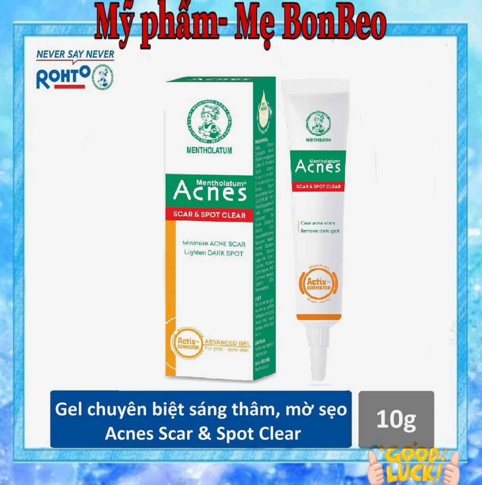 Acnes Scar & Spot Clear – Gel chuyên biệt sáng thâm mờ sẹo 10g