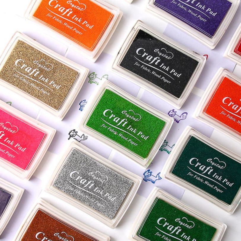 Mực dấu 1 màu craft ink pad 7.2cm x 5.2cm | bdd001