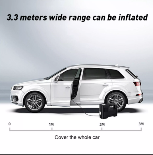 Máy bơm lốp ô tô SUITU PIN SẠC có đồng hồ đo áp suất đa năng bơm cả xe máy xe đạp nhà hơi bóng bơm lốp ô tô