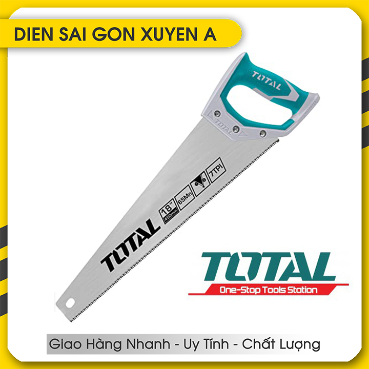 Cưa tay lá liễu cưa gỗ 18inch 450mm total tht55186 - ngô gia tools