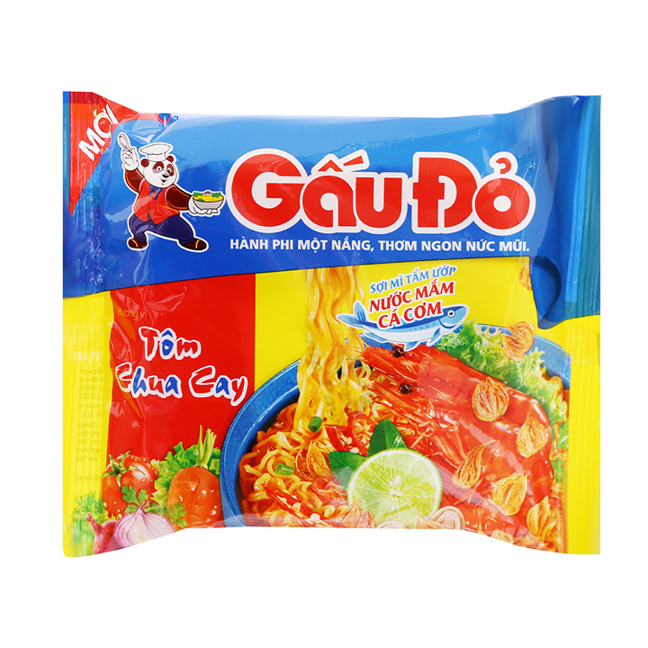Mì Gấu Đỏ tôm chua cay 63g - SibMart - SM0369