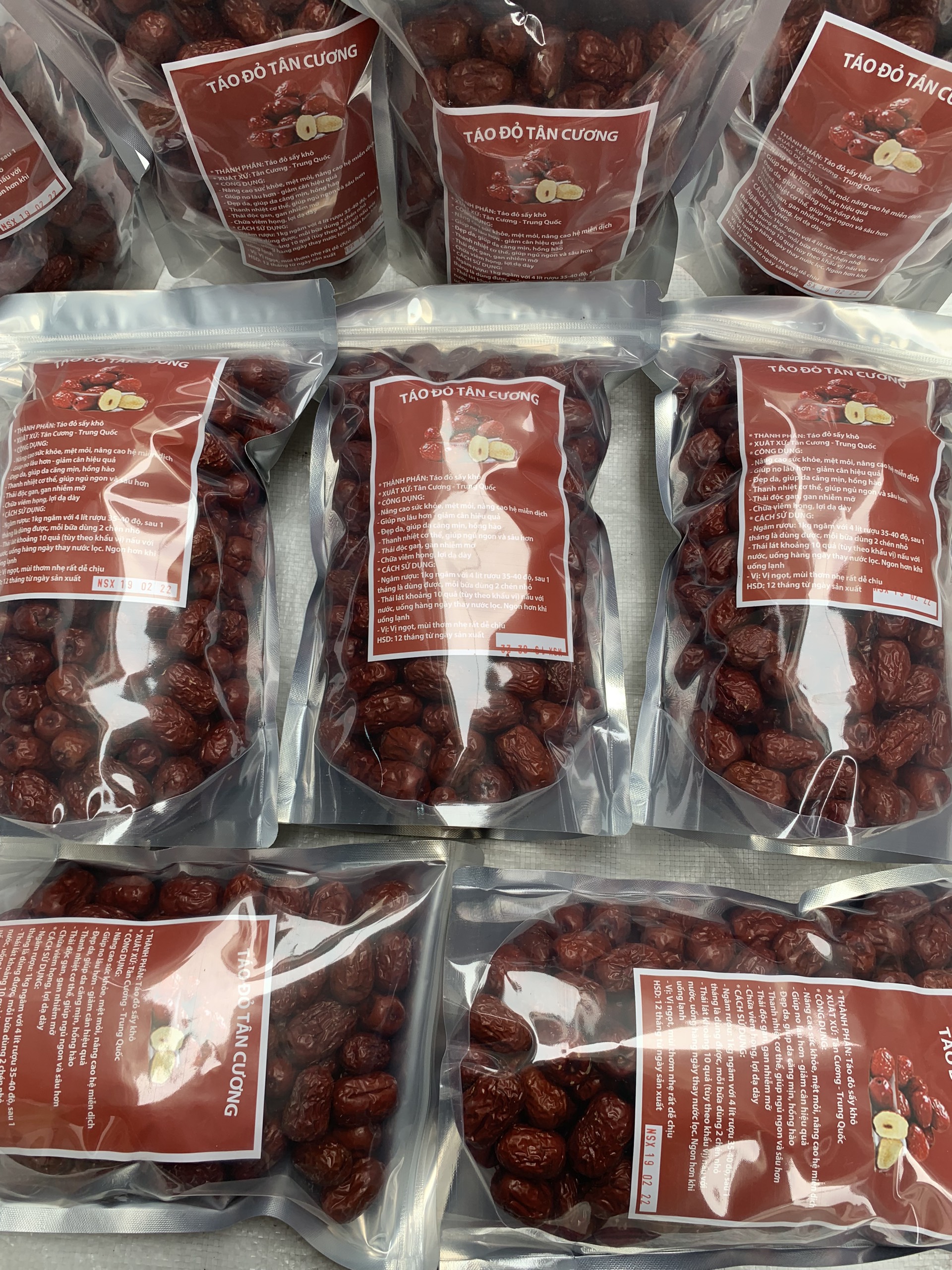 COMBO 5KG Táo đỏ tân cương, táo đỏ sấy khô, táo tàu chắc thịt, dẻo, ngon, ngọt, chất lượng tuyệt đối