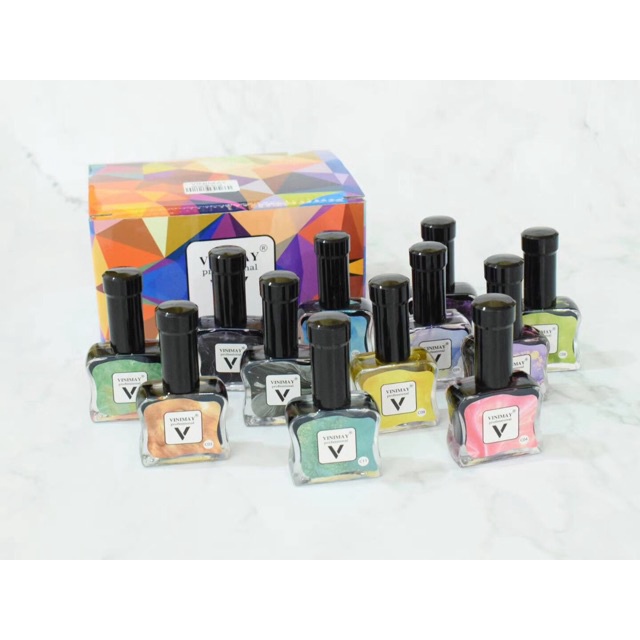 Set loang cồn vinimay 12 màu moon nail
