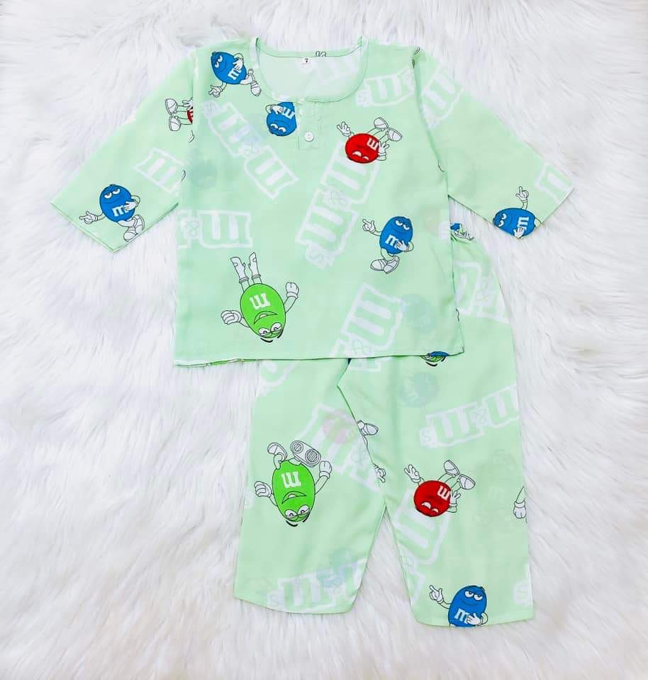 Tole loại 1, Size M cho bé 30-40kg, Bộ Quần áo Tole, lanh bé trai | Mẫu tay dài, cài 2 nút trước, Đồ bộ bé trai |quần áo trẻ em| Đồ tôn trẻ em