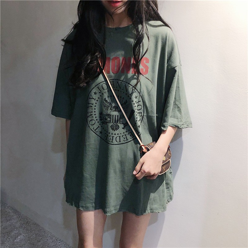 Áo thun nữ đẹp Style Ramones Thời Trang Tiktok 2020