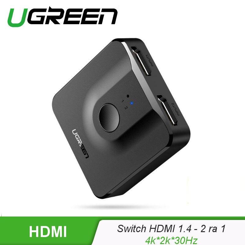 Ugreen 50966 bộ gộp hdmi 2 vào 1 chuẩn hdmi 2.0