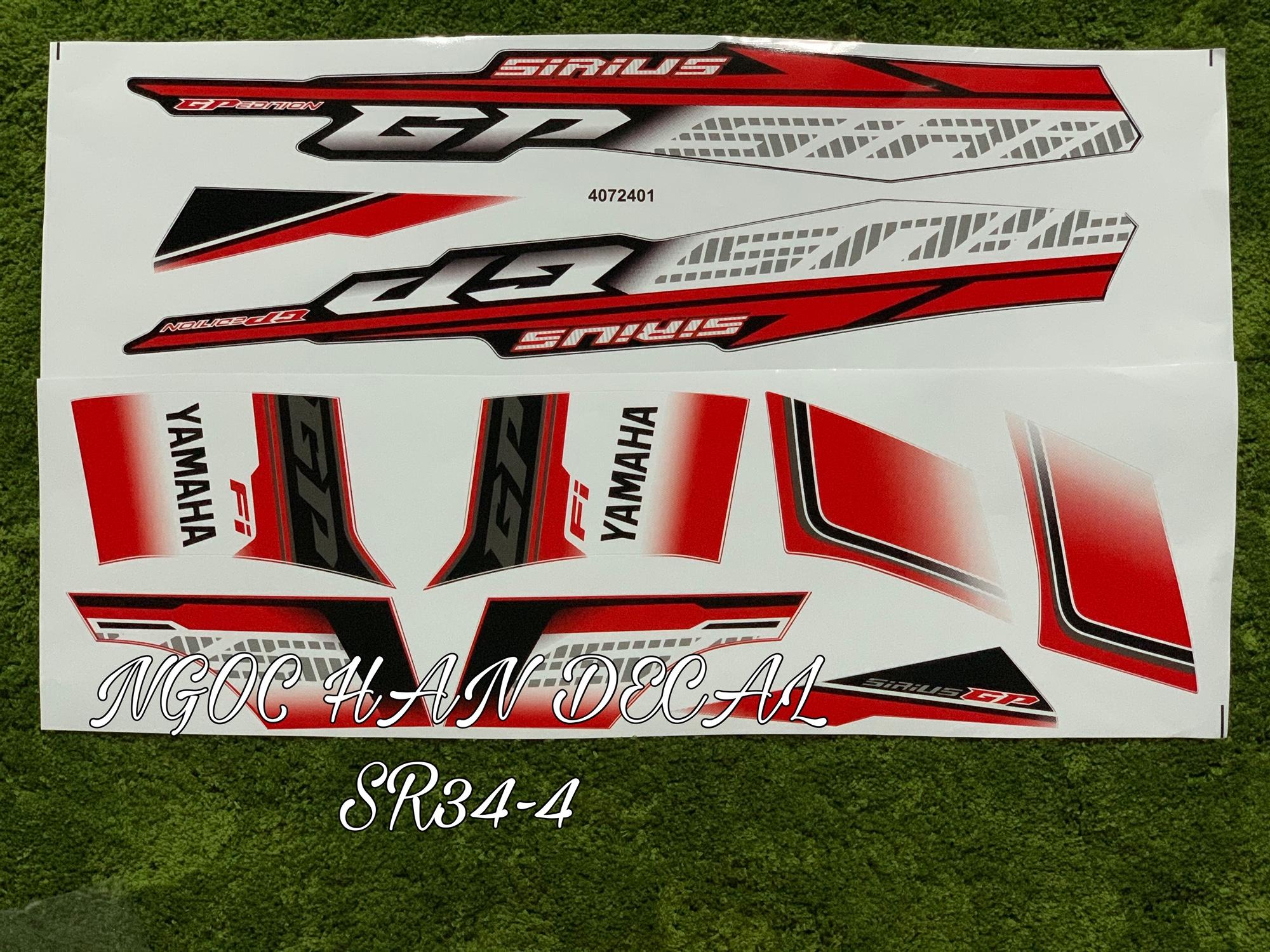 [HCM]Tem chế nguyên bộ GP màu đỏ cho Sirius Fi -- NGỌC HÂN DECAL