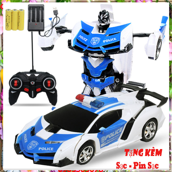 Đồ chơi, xe Oto điều khiển từ xa biến hình ROBOT dành cho trẻ em
