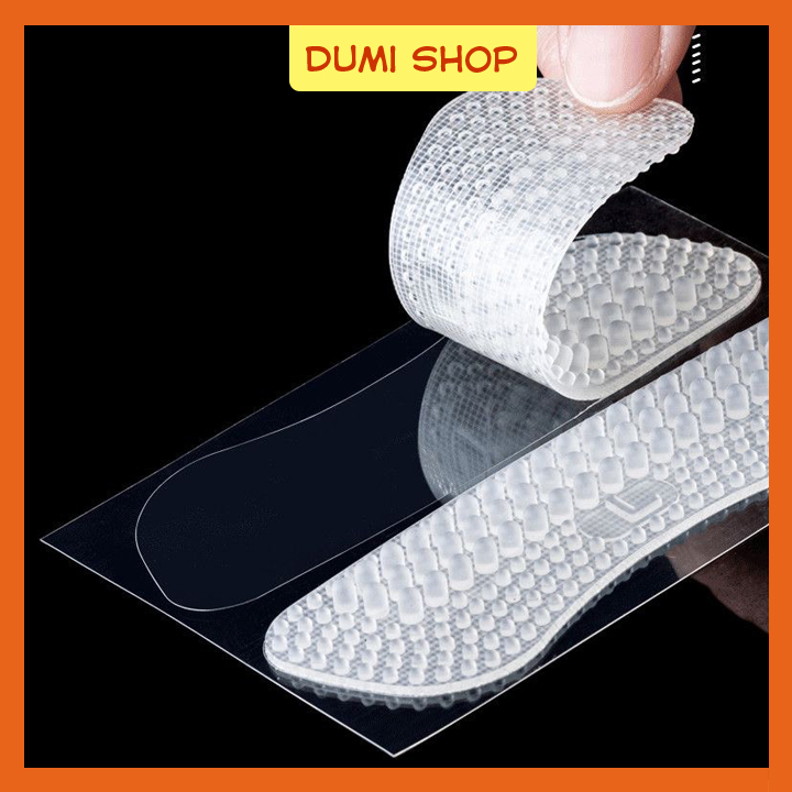 Set 2 miếng lót gót giày silicon 4d chống trầy chân chống tuột gót - dumi shop