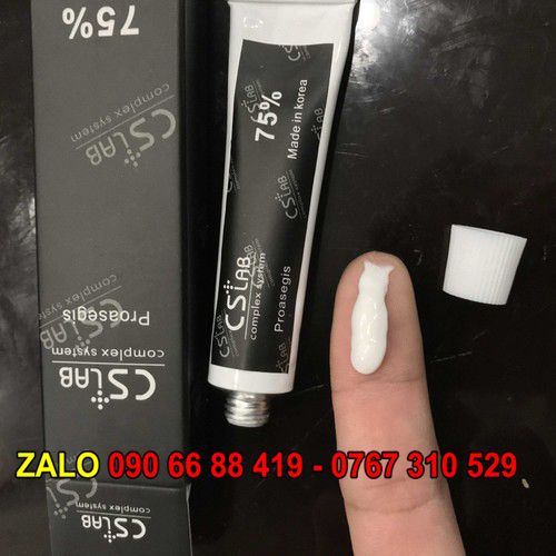 2 Tuýt - Tê Kem CS LAB đen 75% siêu mạnh phun xăm Môi Mày Mí 10g