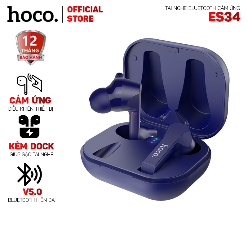 Tai nghe bluetooth không dây Hoco ES34 chính hãng, pin trâu và sử dụng các dòng điện thoại