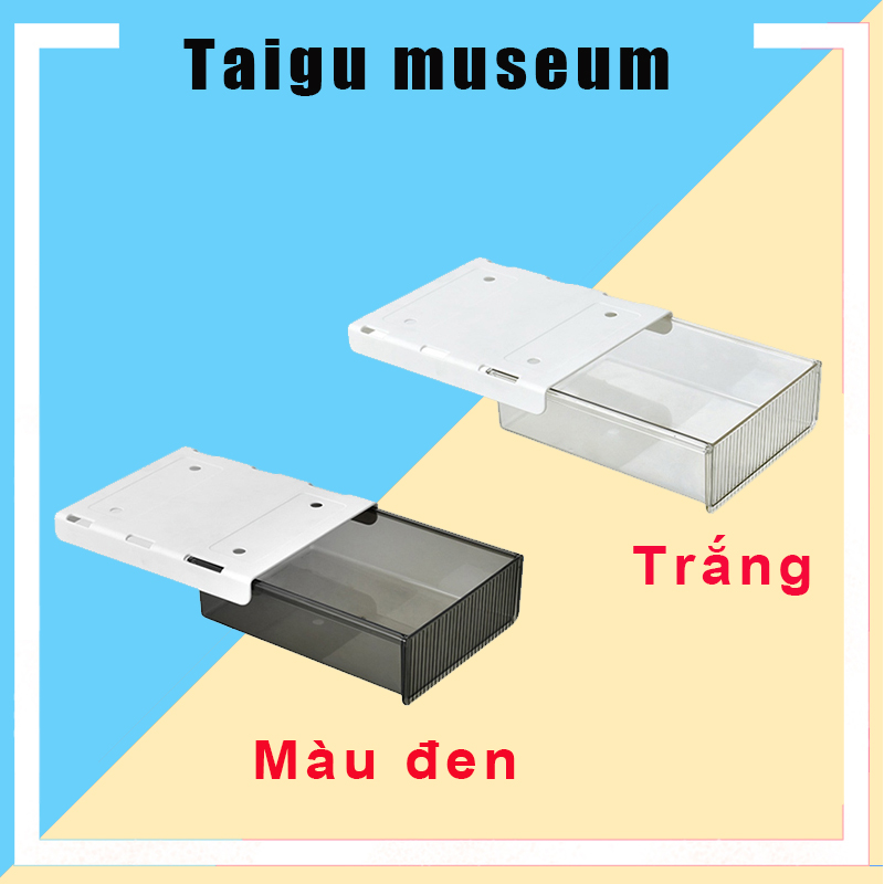 Hộp ngăn kéo tự dính, Ngăn kéo đa năng dán dưới mặt bàn hoặc tủ bếp, Cái mới Ngăn kéo Hộp lưu trữ dưới bàn Hộp lưu trữ bút chì Văn phòng phẩm