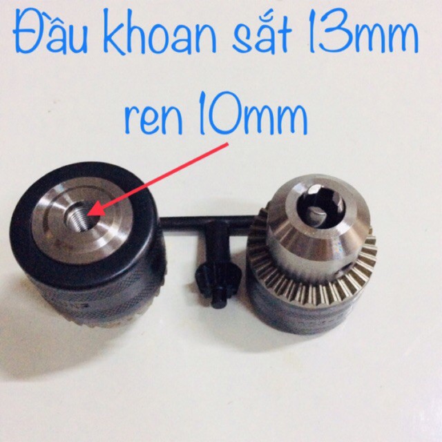 Đầu khoan 13mm cốt ren 10mm
