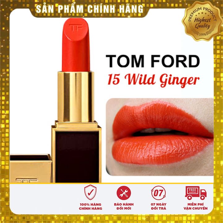 (DEAL HOT)Son Môi Cao Cấp Màu Wild Ginger – Cam tươi - Chất son mềm mượt, đầy đặn, không khô môi, lên màu siêu chuẩn-sale cam kết sản phẩm tốt sản xuất theo công nghệ hiện đại ,thành phần lành tính và an toàn cho người use