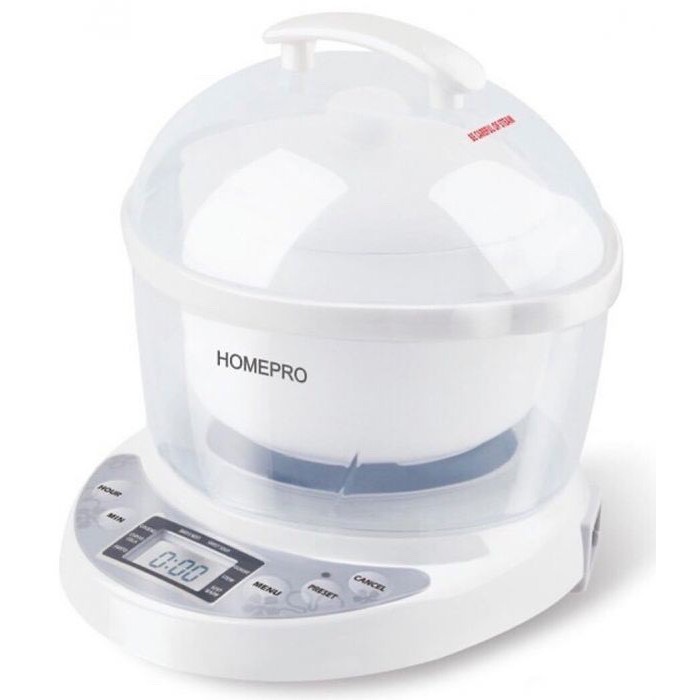 Nồi chưng yến ninh, hầm chậm bằng sứ HOMEPRO HP-7M 0.7L 100W bảo hành 12 tháng (Trắng)