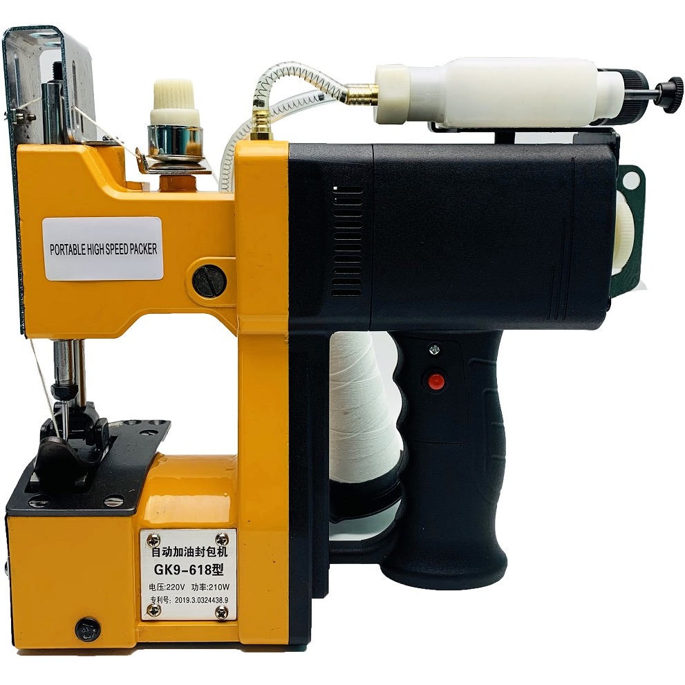 May khau bao mini - Máy khâu bao bì GK9-618, tra dầu tự động, công suất 210W