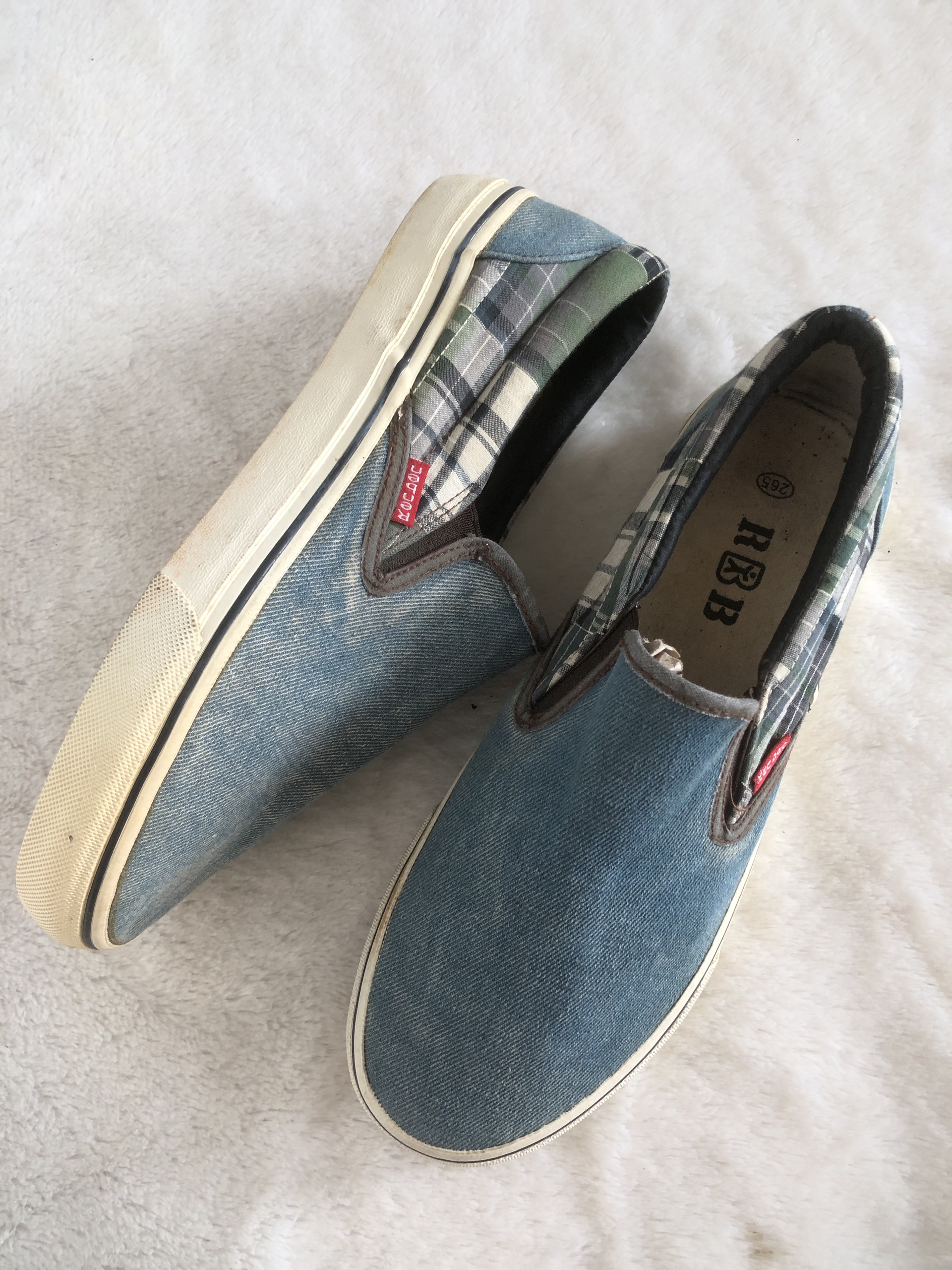 Giày lười vải lẻ size 42 sale-hỗ trợ khâu