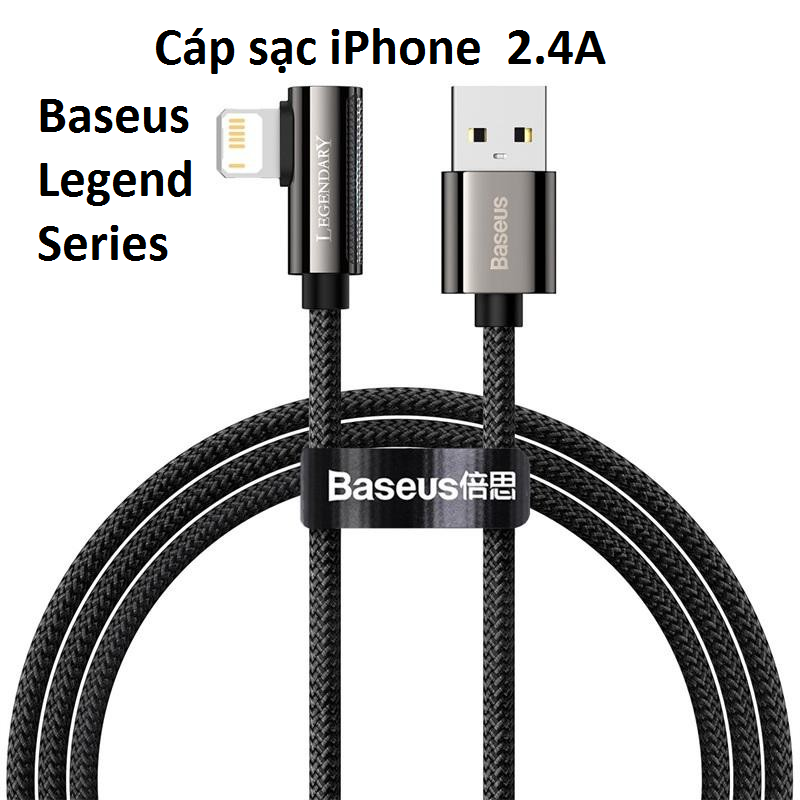 Cáp sạc iPhone 2.4A Baseus Legend Series