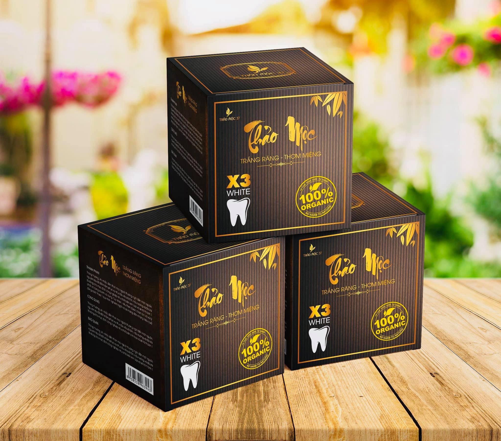 3 hộp Bột trắng răng thảo mộc 37