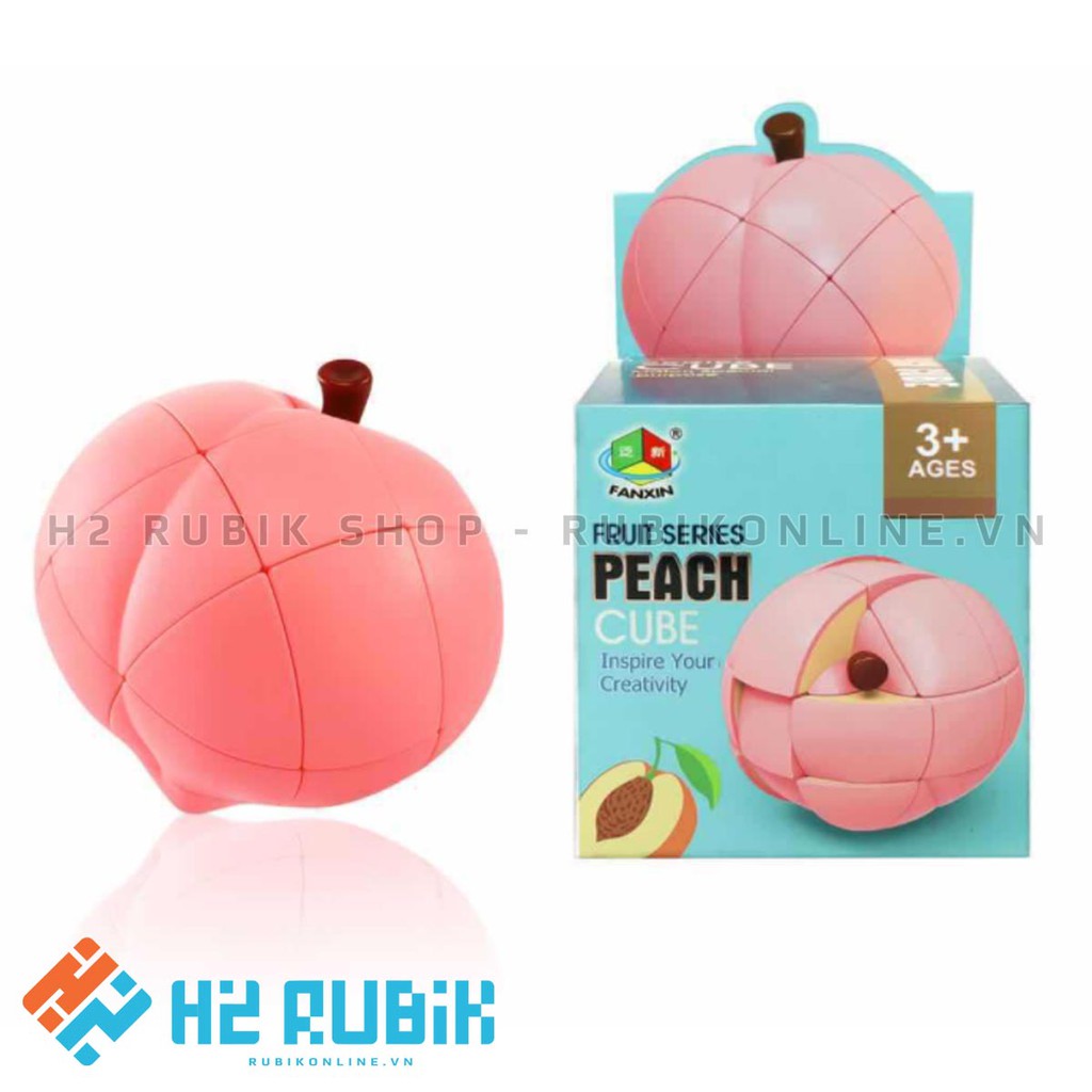 Rubik quả đào fanxin peach cube 3x3 rubik hoa quả biến thể 3x3 cao cấp