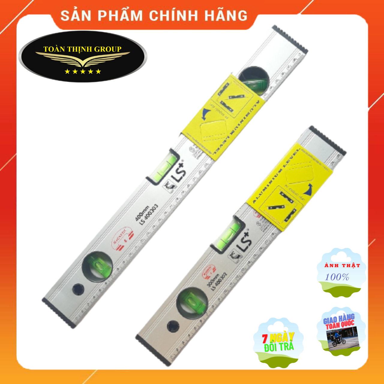 Thước thủy cân bằng có nam châm, nhiều kích thước 30cm-40cm-50cm-60cm, thước thủy nivo