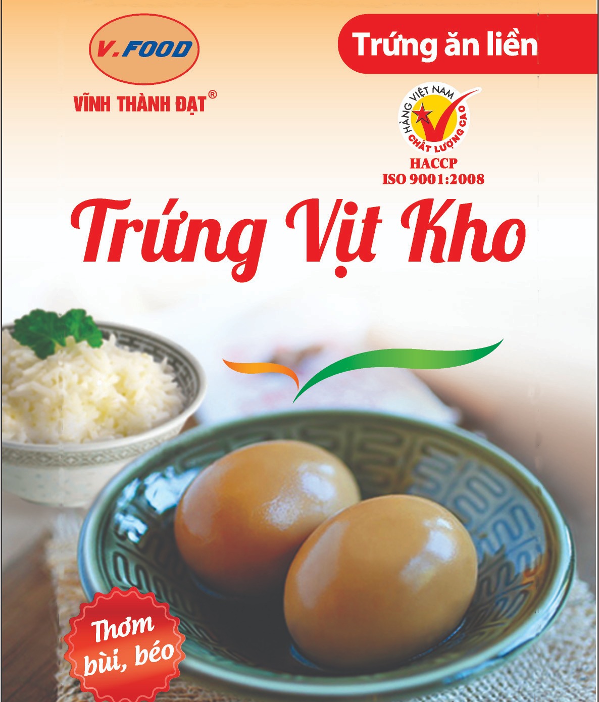 [Giao toàn quốc]COMBO 10 GÓI TRỨNG ĂN LIỀN V.Food ( 2 gói trứng vịt kho, 2 gói trứng gà tiềm, 2 gói trứng cút phá lấu, 2 ta tiềm, 2 vị cay)