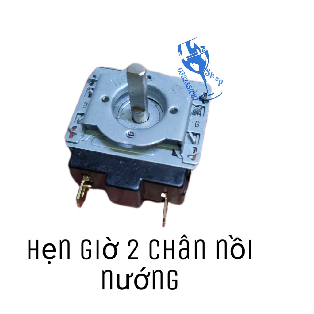Hẹn giờ cơ 2 chân 60 nồi nướng thủy tinh trục dài