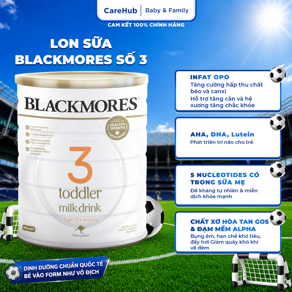 [Date 01/2027] Sữa Lon Blackmores Số 3 Toddler Milk Drink 900g - Hàng Úc Chính Hãng