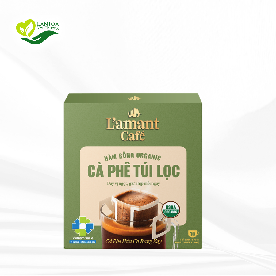 Cà Phê Hữu Cơ Hàm Rồng Túi Lọc 100gr