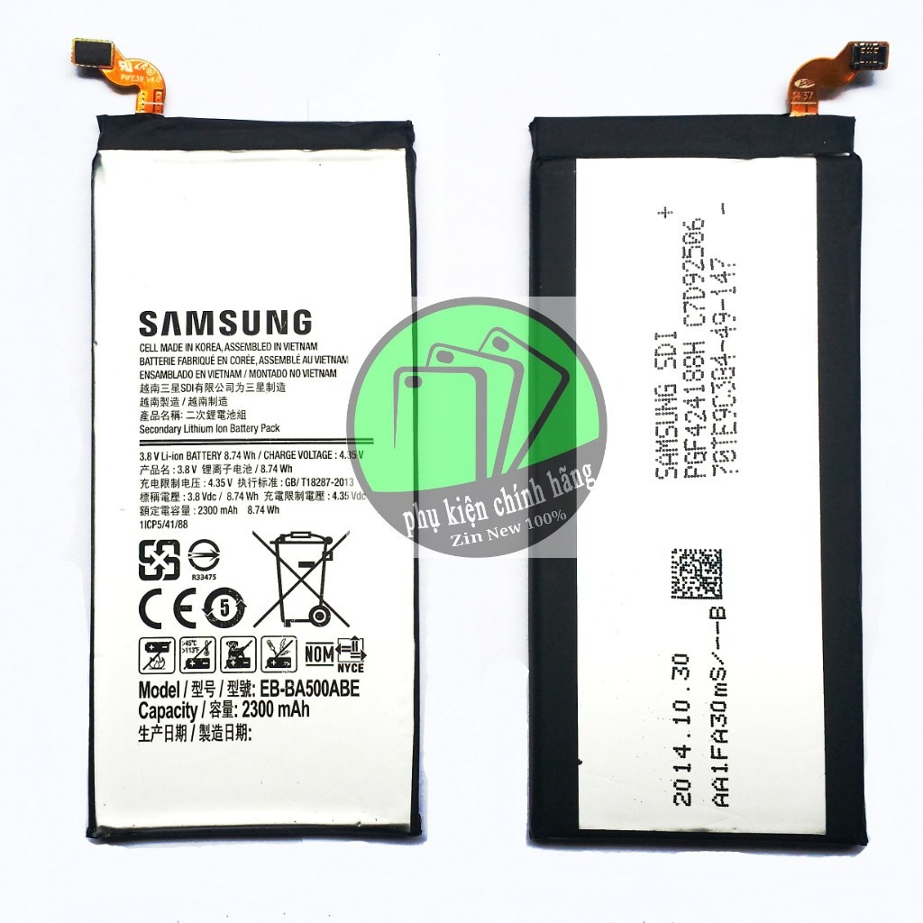 Pin samsung a5 2015 a500abe chính hãng dung lượng 2300mah - chuẩn zin xịn