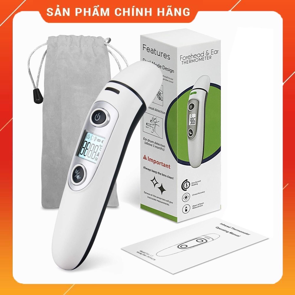 Nhiệt kế điện tử hồng ngoại đo trán finicare bảo hành 1 năm