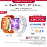 Đồng Hồ Thông Minh HUAWEI WATCH FIT 5 Series |Titanium & Kính Sapphire 2.5D | Mini-Workout