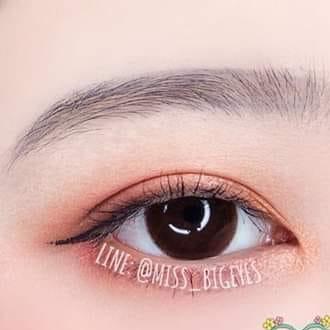 [HCM]lens choco tự nhiên giản to sử dụng 1 năm tặng kèm khây đựng