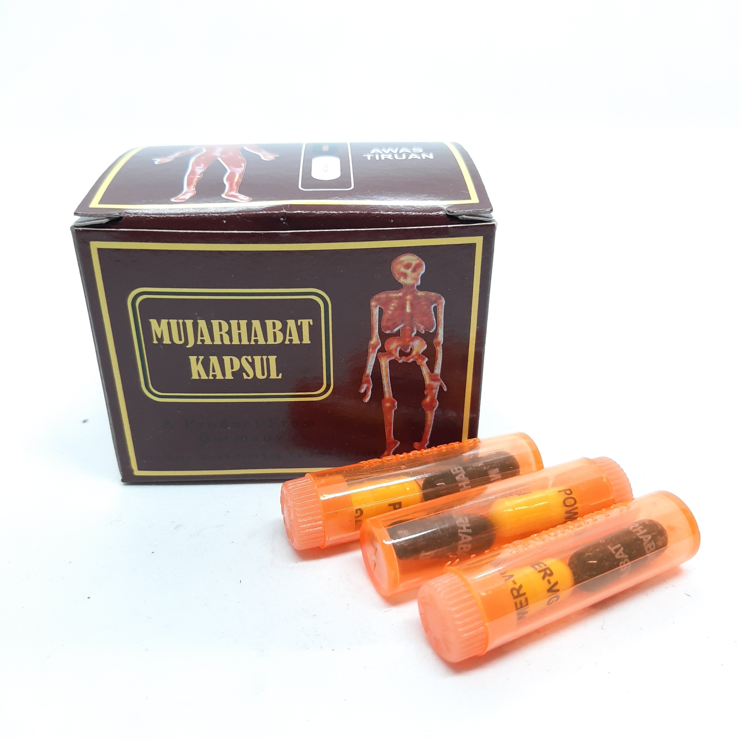 Mujarhabat Kapsul - Hỗ trợ xương khớp Malaysia Đỏ - giảm đau nhức xương khớp, mỏi cổ vai gáy, viêm khớp, thoái hóa, đau đốt sống lưng, đốt sống cổ - chiết xuất từ dược liệu lộc nhung, quế chi