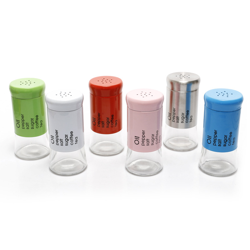 Lọ rắc muối tiêu thủy tinh bọc nhựa pp 150ml loại tốt - Dụng Cụ Rắc Gia Vị - - dung cu rac muoi tieu - lọ đựng muối