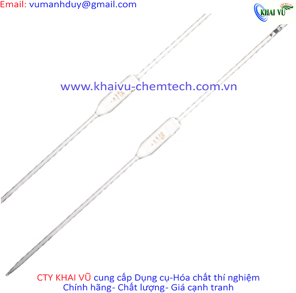 Pipet bầu thủy tinh